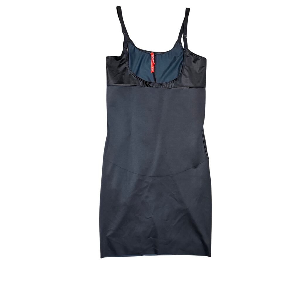 SPANX Black Shapewear Slip Dress – Size Large